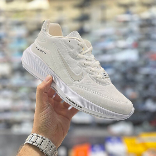 کفش راحتی نایکی مدل ایر زوم Air zoom با رویه فوم سفید Z153